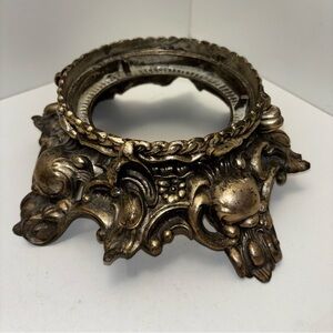 Pitman-Dreitzer vintage ornate metal silver tone punch bowl stand